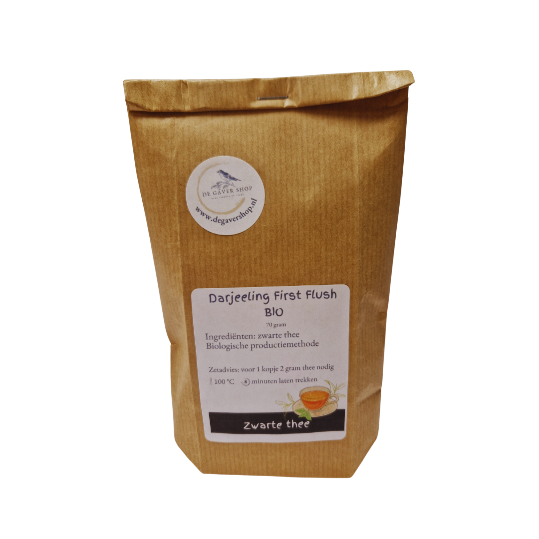Darjeeling First Flush BIO, zwarte thee, 70 gram
