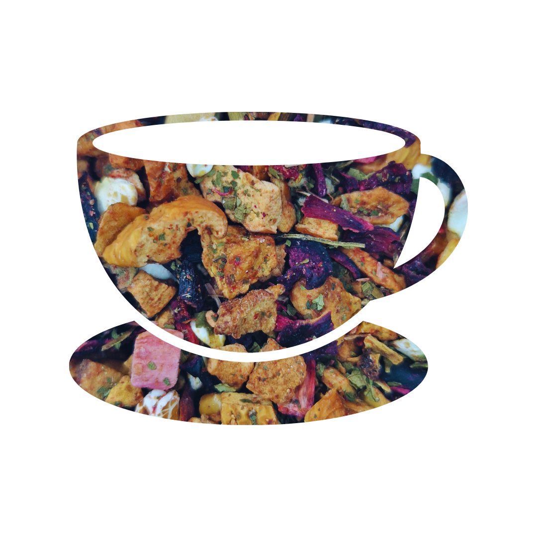 Aardbei Rabarber Crumble, vruchtenthee, 70 gram