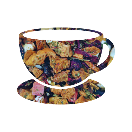 Aardbei Rabarber Crumble, vruchtenthee, 70 gram
