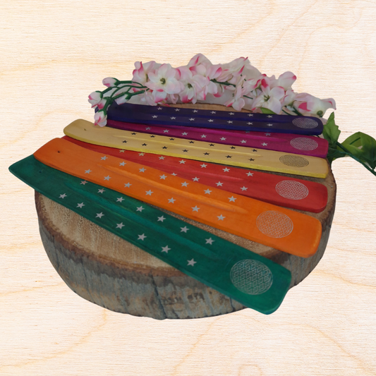 Houten wierookplankje in diverse kleuren
