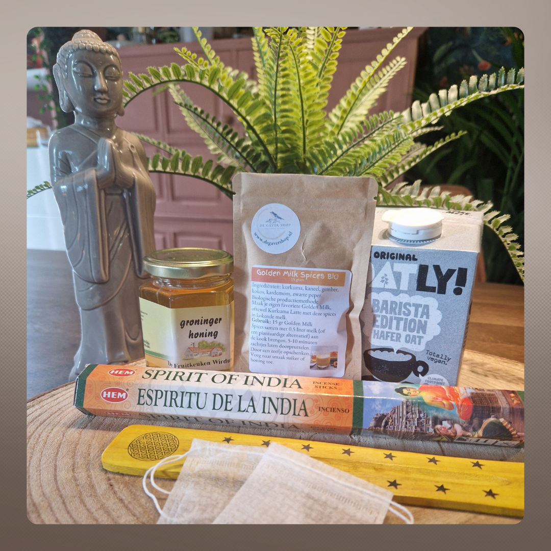 Gouden Rustmoment Box – jouw verwarmende verwenmoment