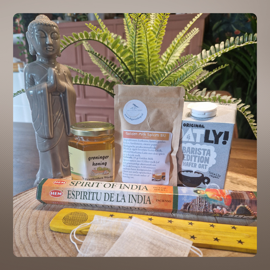 Gouden Rustmoment Box – jouw verwarmende verwenmoment