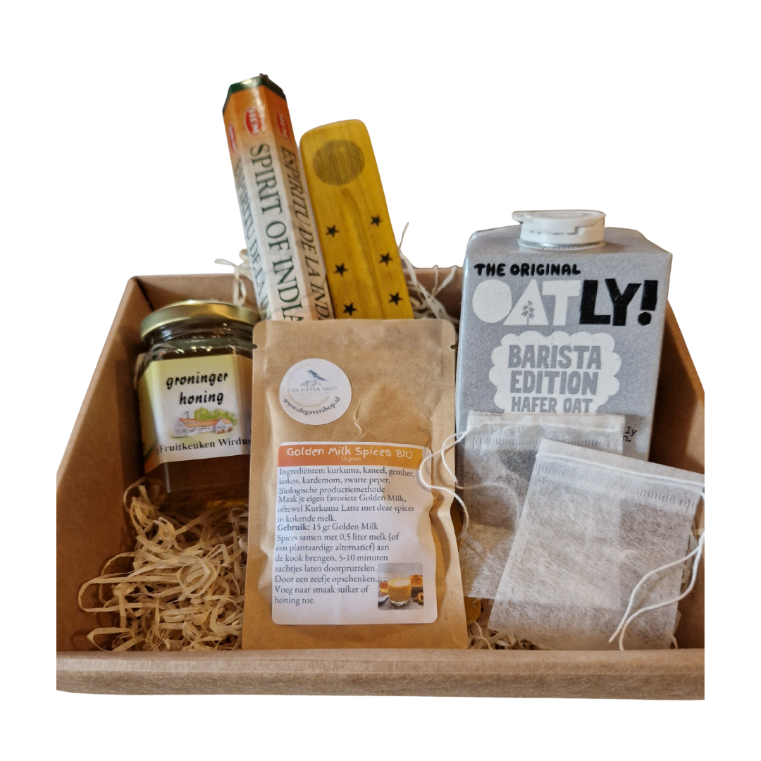 Gouden Rustmoment Box – jouw verwarmende verwenmoment