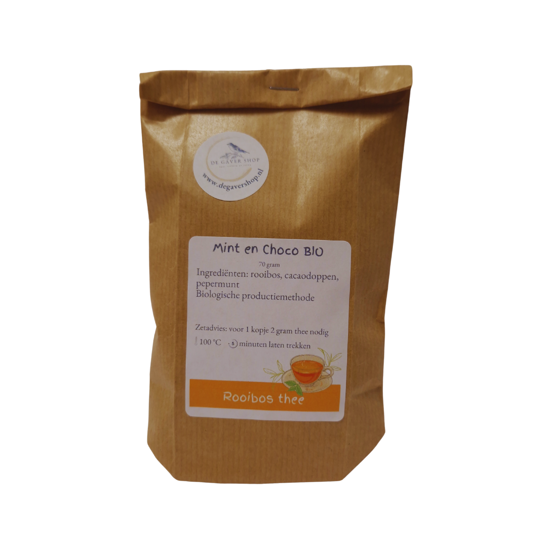 Mint en Choco BIO, rooibosthee, 70 gram