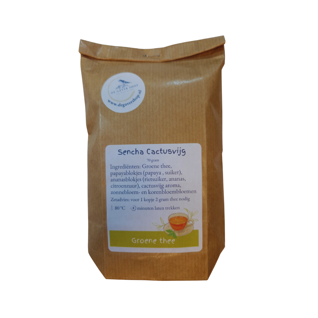 Sencha Cactusvijg, groene thee, 70 gram