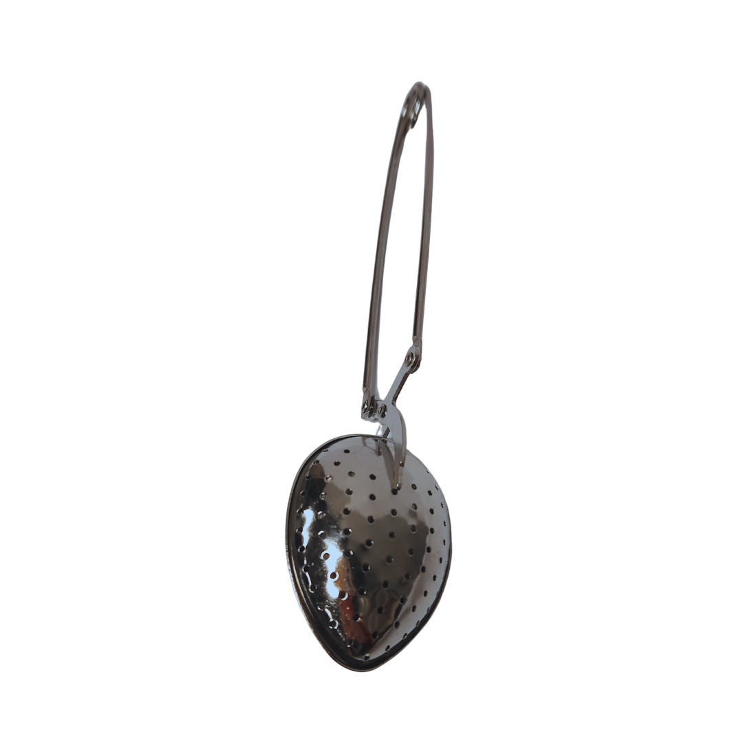 Theelepelklem, metalen theezeef