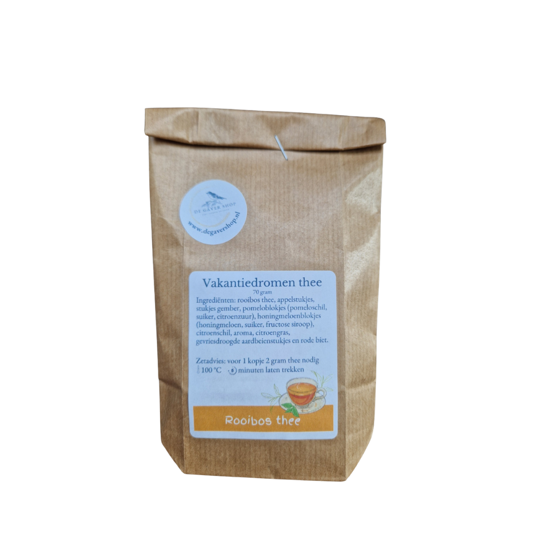 Vakantiedromen Thee | Rooibos met Appel, Gember & Meloen