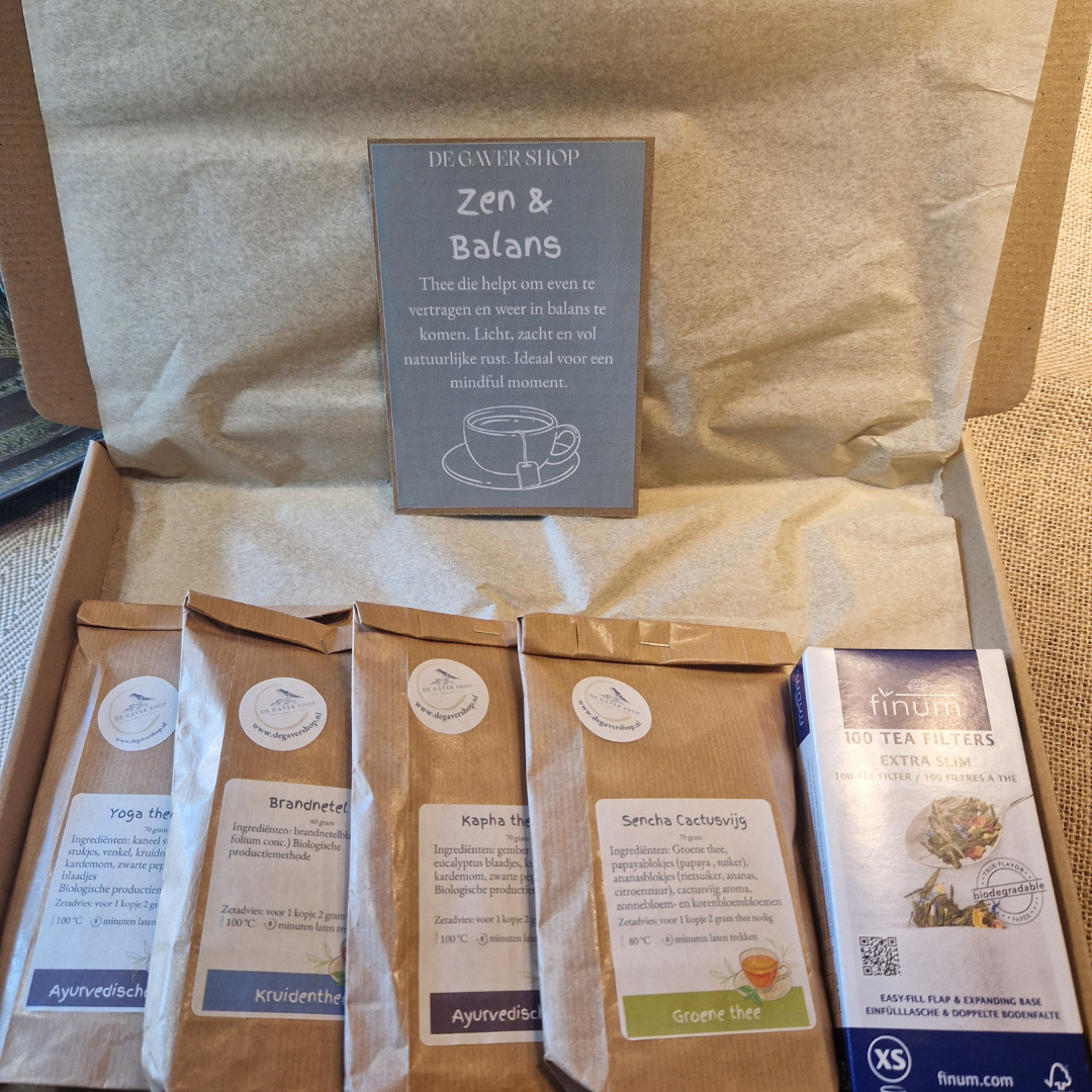 Thee Box Zen & Balans – rustgevende Ayurvedische en kruidenthee